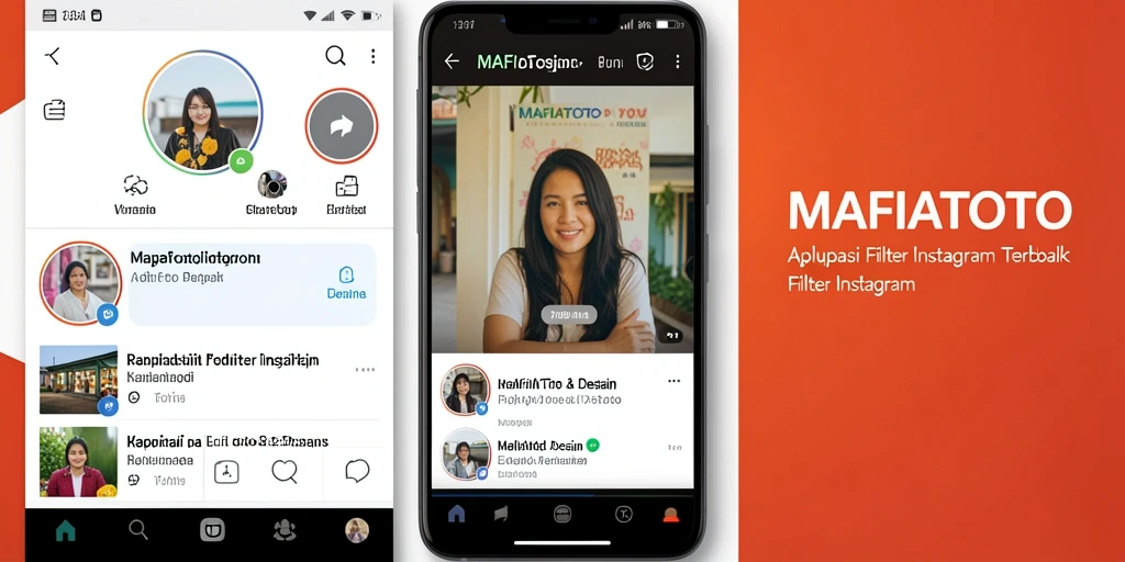 Tampilan antarmuka MAFIATOTO dengan pilihan filter Instagram yang menarik.