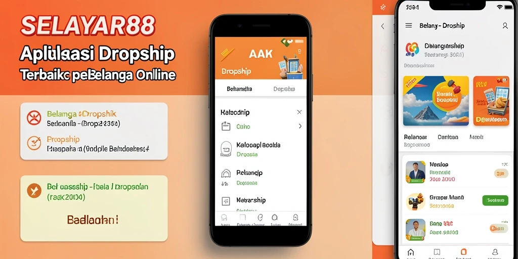 Tampilan antarmuka aplikasi <strong>SELAYAR88</strong> untuk kemudahan dropship.