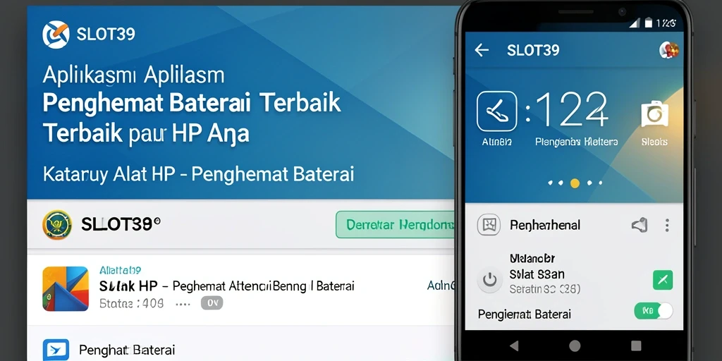 Tampilan antarmuka SLOT39 yang sederhana dan fungsional untuk penghematan baterai.